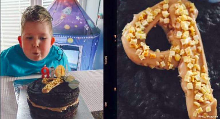noah wall ninth birthday instagram