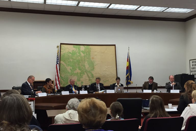 Photo taken by Kristi Burton Brown, Planned Parenthood of the Rocky Mountains hearing