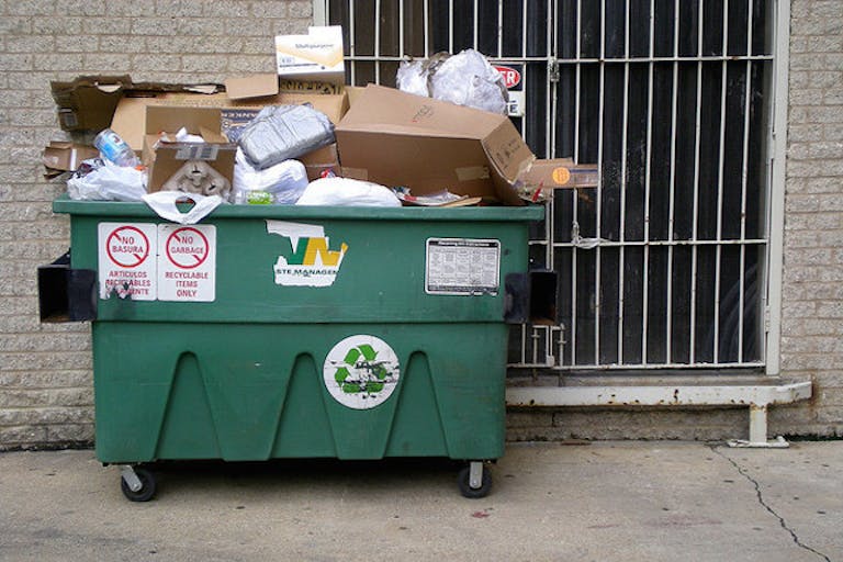 Dumpster, abandoned baby