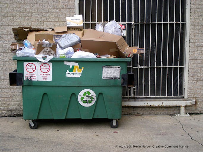 Dumpster, abandoned baby
