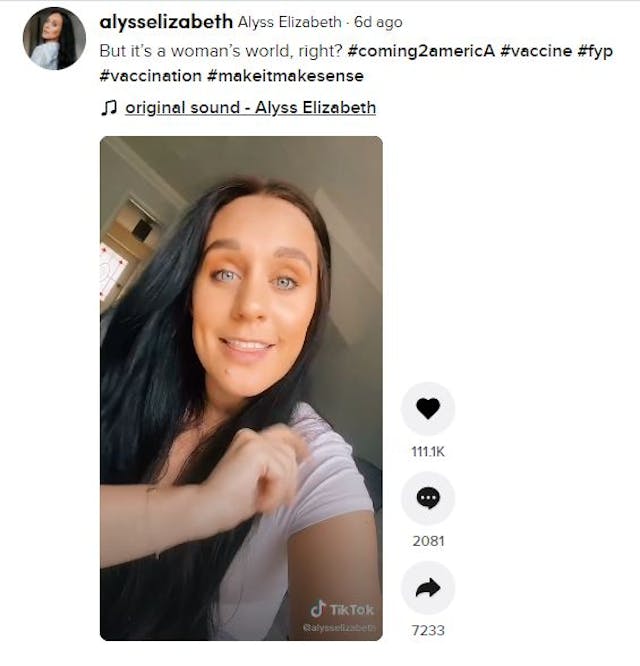 TikTok user: EU nations halt vaccine over blood clot risk but won’t halt even riskier birth control image