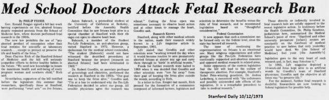 experimentation on abortion survivors