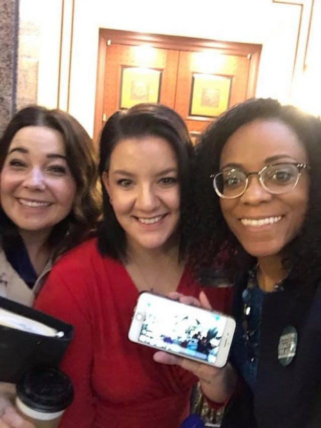 Staff from ABC Women’s Center and Family Insitute of CT wait to testify in support of pregnancy resource centers in Connecticut. NARAL caught lying during hearing in another attempt to push abortion agenda image