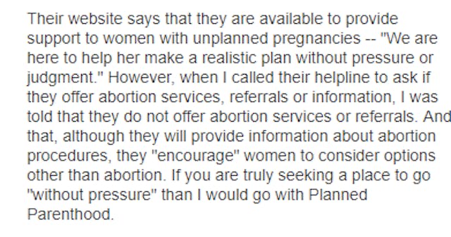 Grateful women leave pregnancy resource centers positive reviews online image