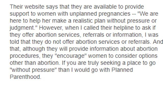 Grateful women leave pregnancy resource centers positive reviews online image
