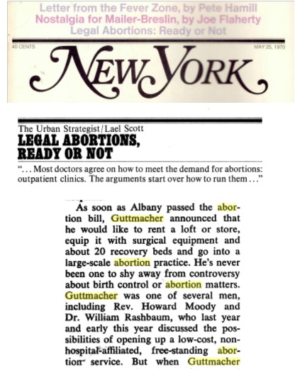 Image: NY Magazine article on Guttmacher and abortion