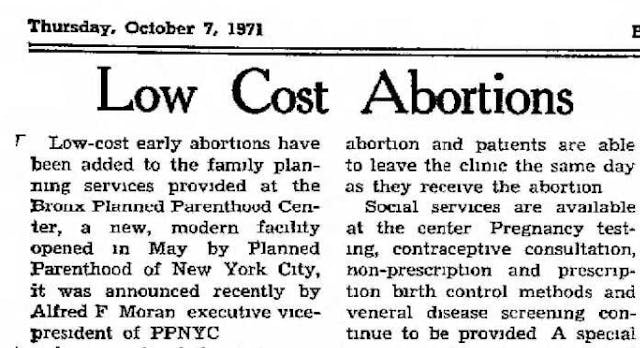Planned Parenthood New York starts offering abortions Image: article on Planned Parenthood