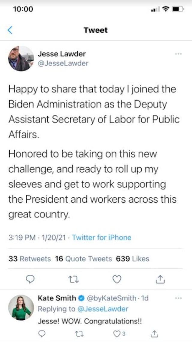 Jesse Lawder Planned Parenthood St Louis Staffer now in Biden Admin (Image: Twitter) Image: Jesse Lawder Planned Parenthood St Louis Staffer now in Biden Admin (Image: Twitter)