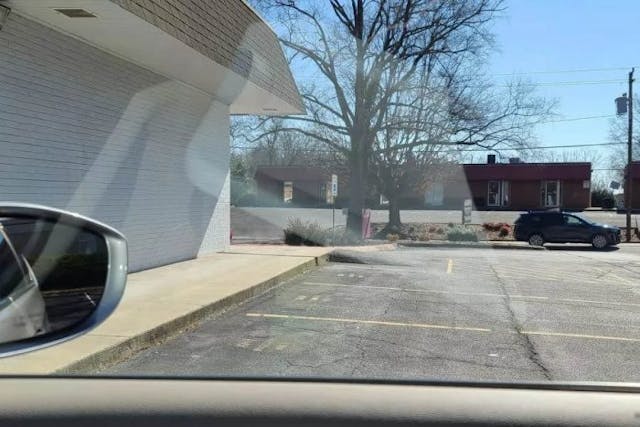 View of PP from parking lot of building for sale (Photo via Not Forgotten Ministries GoFundMe)