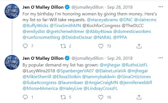 Jen O’Malley donates to Planned Parenthood and NARAL before joining Biden Admin (Image: Twitter) Image: Jen O'Malley donates to Planned Parenthood and NARAL before joining Biden Admin (Image: Twitter)