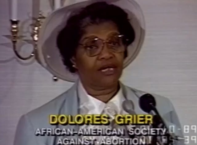 Dolores Grier pro-life