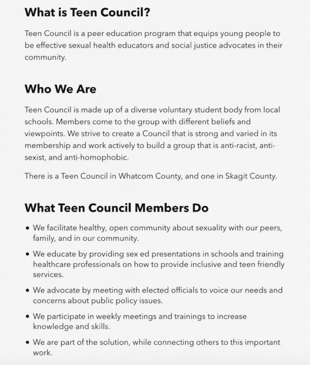 Planned Parenthood indoctrinates teens by mixing politics with sex ed image