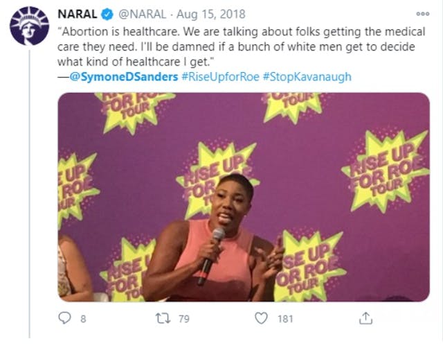 Symone Sanders calls abortion healthcare worked in Biden Campaign (Image: Twitter) Image: Symone Sanders calls abortion healthcare worked in Biden Campaign (Image: Twitter)