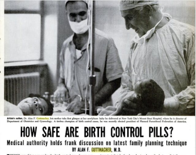 Alan Guttmacher Birth Control Article (Image: Ebony Mag April 1962) Image: Guttmacher article in Ebony Magazine