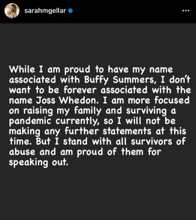 ‘Buffy’ actress Charisma Carpenter claims creator Joss Whedon abused her for being pregnant image