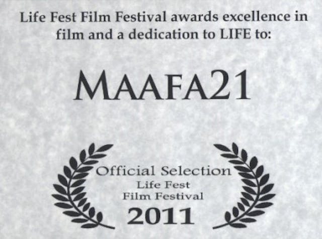 Maafa21 Life Fest Award Image: Maafa21 award