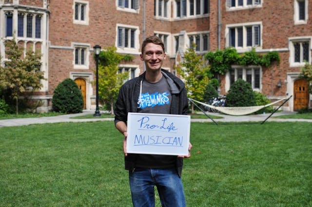 “Pro-life musician” (Photo: Anthony Tokman) Yale students, Tokman