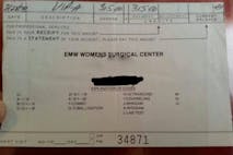 abortion receipt