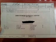 abortion receipt