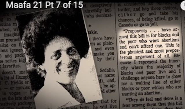 Rep. June Franklin was one of many Black women who opposed abortion.