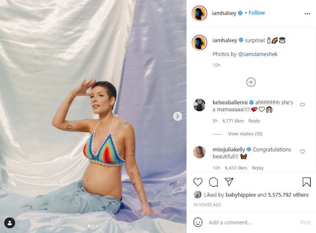 Halsey announces pregnancy after miscarriages: ‘I love this mini human already’ image