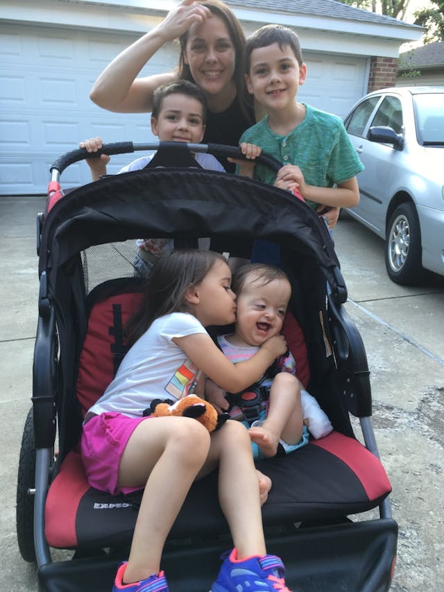 Maggie with her family in November 2020 Maggie with her family in November 2020