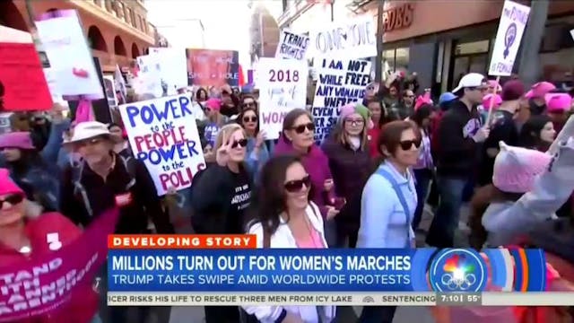 Media bias clearly seen in coverage of march for women vs. March for Life image
