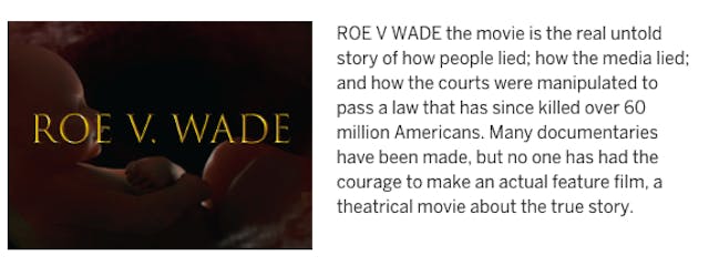 New Roe v. Wade thriller drama set to tell story of abortion in U.S. image
