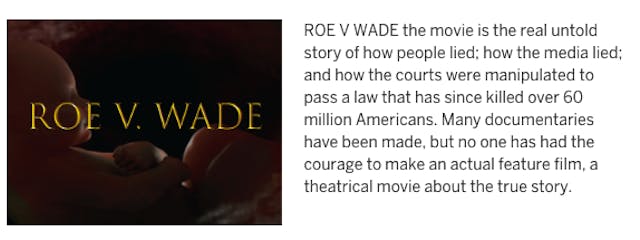 New Roe v. Wade thriller drama set to tell story of abortion in U.S. image