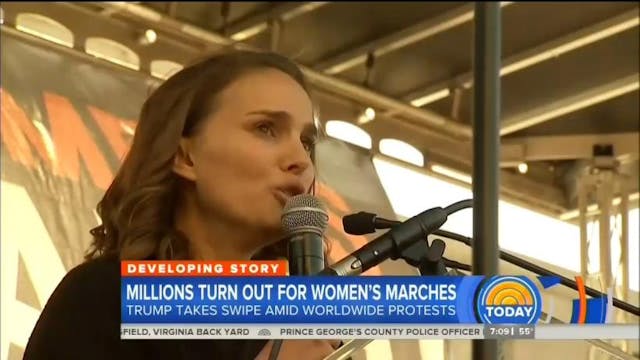 Media bias clearly seen in coverage of march for women vs. March for Life image