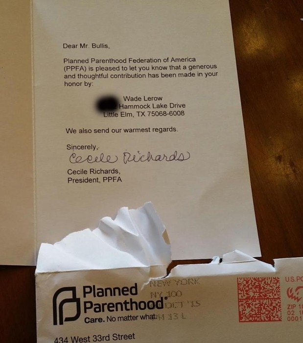 Todd Bullis PLanned Parenthood Letter_704261626191210154_n