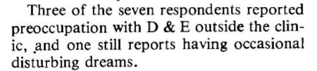 Hern Study, staff reactions to D&E Image of Hern study