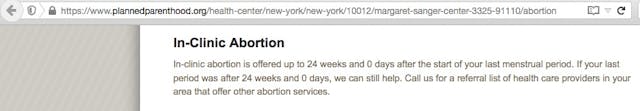 Abortions at 24 weeks, 0 days, at a New York Planned Parenthood Abortions at 24 weeks, 0 days, at a New York Planned Parenthood