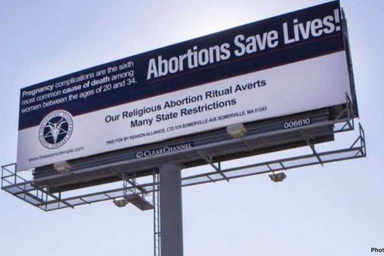 photo facebook satanic temple billboard