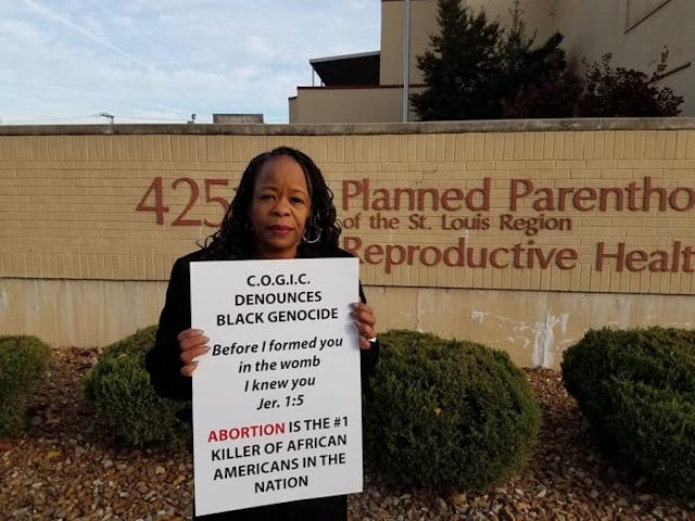 COGIC calls abortion Black Genocide as Black ministers pray outside Planned Parenthood Bishops and pastors gather at Missouri Planned Parenthood to condemn Black genocide image