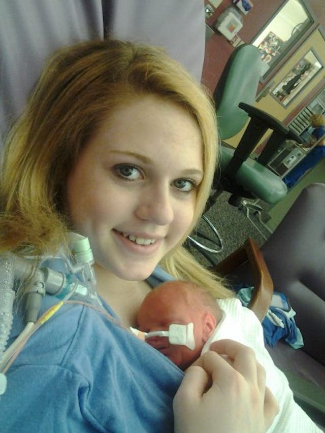 Kali and newborn Smitlee. via facebook