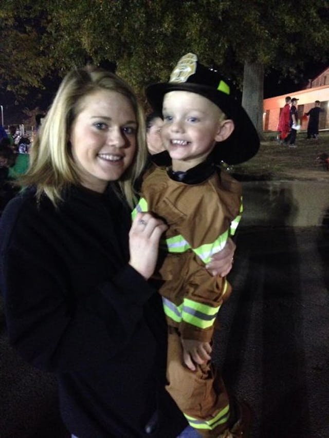 Kali and Smitlee on Halloween via Facebook