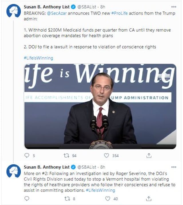 HHS to strip California of $200M in Medicaid funding over abortion insurance mandate image