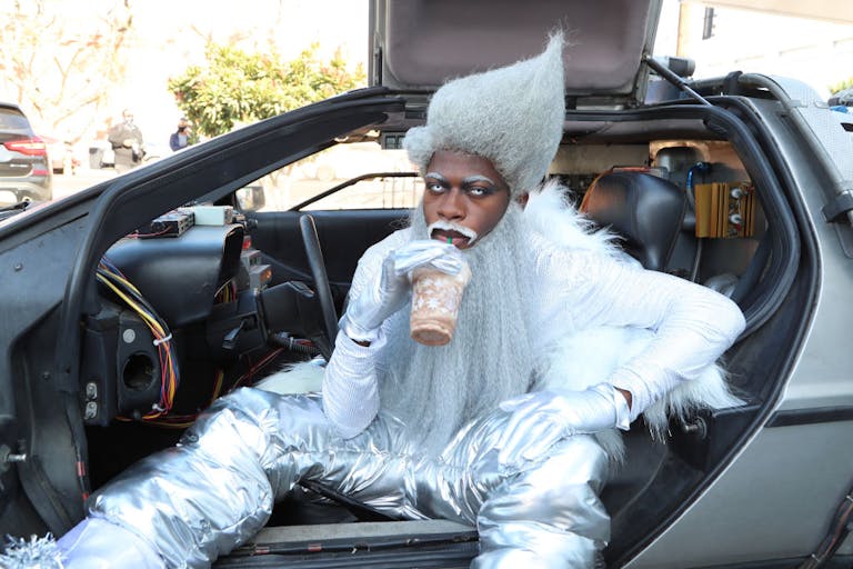 Lil Nas X Celebrates His New Single “Holiday” Around Hollywood