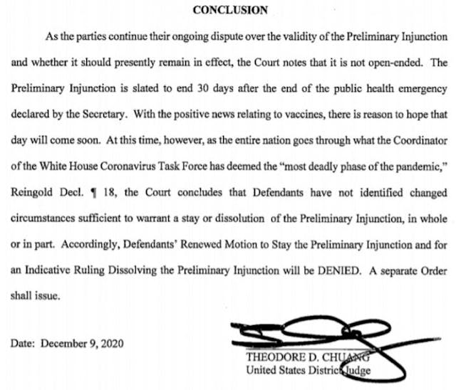 ACOG v FDA lawsuit over abortion pill December 9 2020 Image: ACOG v FDA lawsuit over abortion pill December 9 2020