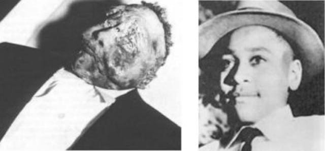 Emmett Till, subjected to a human rights injustice, like the victims of abortion.