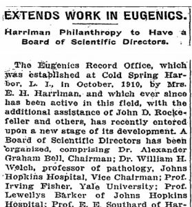 Rockefeller eugenics (image: New York Times)