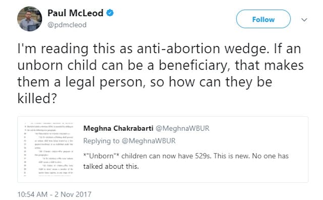 GOP tax plan recognizes baby in the womb as a human being image