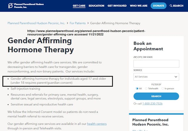 Image: Planned Parenthood Hudson Peconic Gender Affirming services