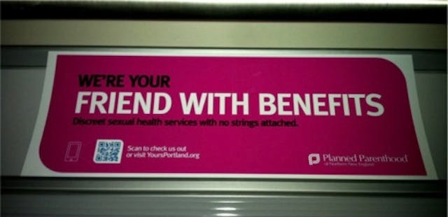 Planned Parenthood of Northern New England ad campaign to reach teens and young adults. Planned Parenthood: 101 years leaves 7 million dead and its top employees rich image