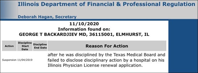 Illinois abortionist’s license suspended by medical board after pro-life group’s complaint image