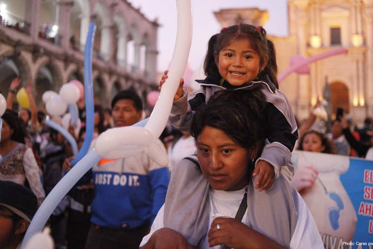 Peru parade life Corso por la vida
