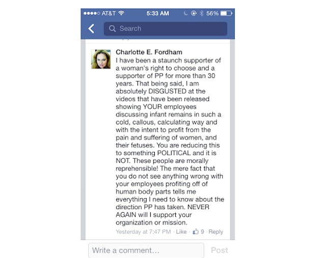 outrage, CMP, videos, Planned Parenthood