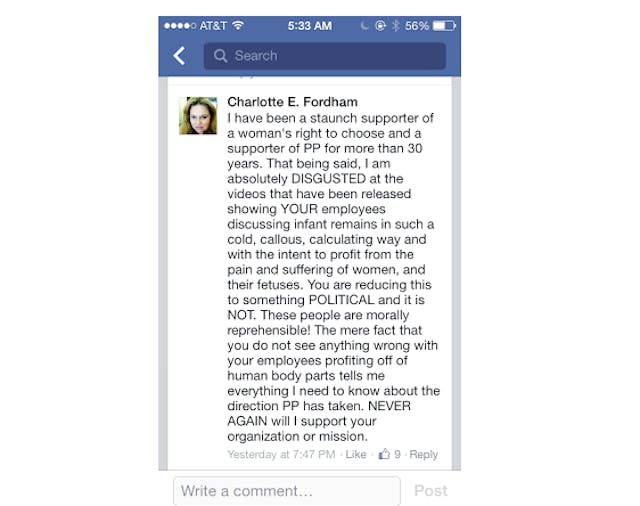 outrage, CMP, videos, Planned Parenthood