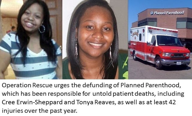 Abortion deaths and injuries at Planned Parenthood (image by Operation Rescue) Here are a dozen things the media won’t tell you about Planned Parenthood image